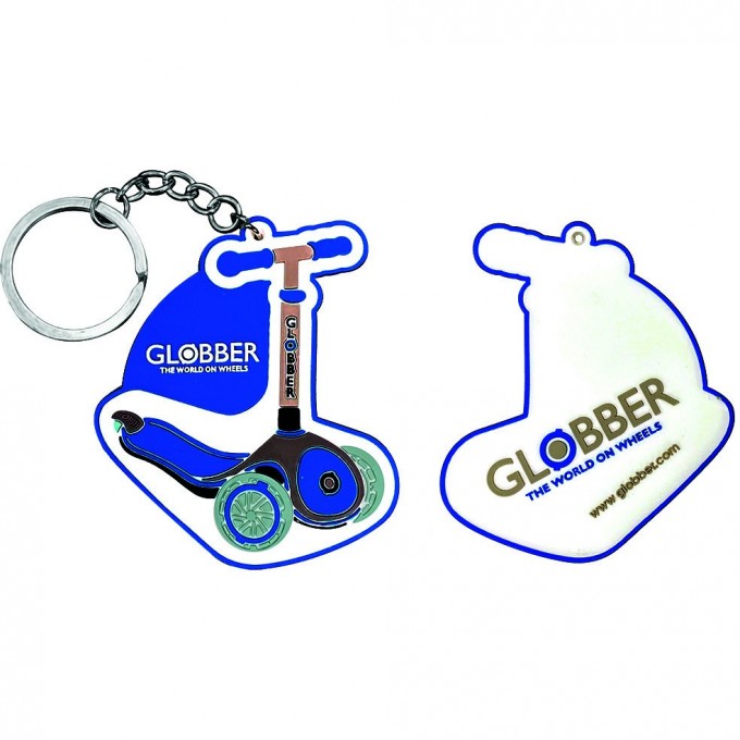 Брелок для ключей GLOBBER в форме самоката, голубой 581-005