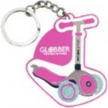 Брелок для ключей GLOBBER в форме самоката, розовый