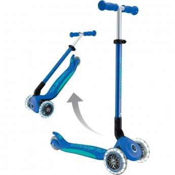 Самокат GLOBBER PRIMO FOLDABLE PLUS LIGHTS V2 Синий Самокат GLOBBER PRIMO FOLDABLE PLUS LIGHTS V2 Синий
