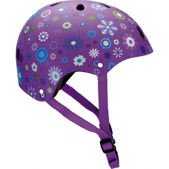 Шлем GLOBBER PRINTED JUNIOR XXS/XS (48-51см) Фиолетовый 504-004